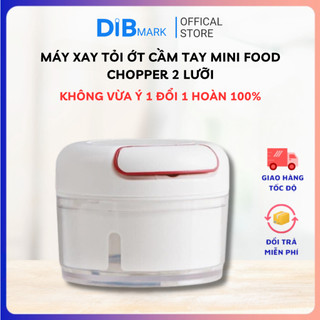 (HCM-Xả Kho) Dụng cụ Xay Tỏi Ớt Cầm Tay Mini Food Chopper 2 luoi DIB