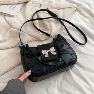 Túi xách nữ đẹp phối nơ túi đeo chéo nữ dễ thương có 2 dây đeo phong cách hàn quốc PK 725