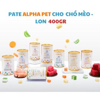 Pate alpha pet cho chó mèo mọi lứa tuổi lon 400g