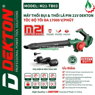 Máy thổi bụi pin 21v dekton m21-tb03 160mph