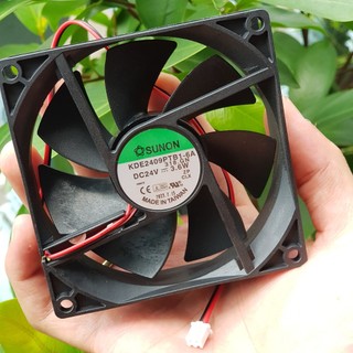 Quạt tản nhiệt 24v 9x9cm quat 24v 9x9x2.5cm 3.6w sunon shoplinhkienhn
