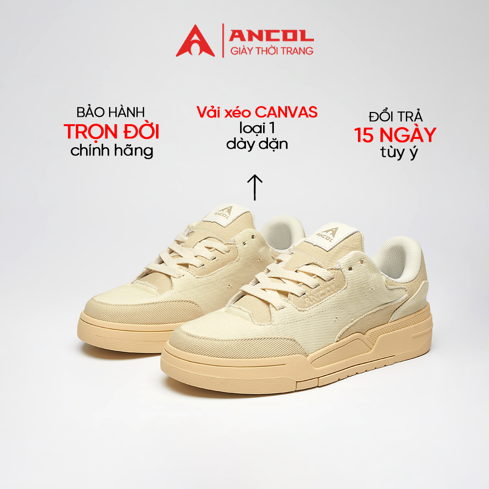 Giày Sneaker Thể Thao Nam Ancol Losofut Bravy/Gumor Chính Hãng, Đế Cao Êm Chân, Dễ Phối Đồ
