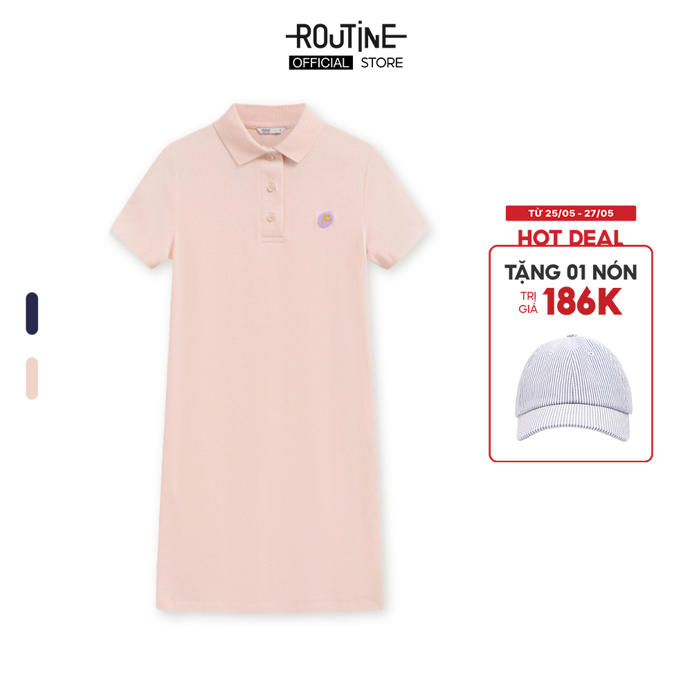 Đầm Nữ Polo Tay Ngắn Cotton Pique In Form Straight - Routine 10S23DREW034