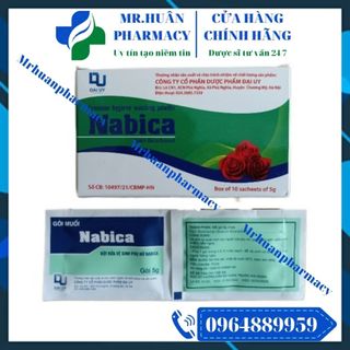 Bột vệ sinh phụ nữ Nabica - Muối dùng trong vệ sinh phụ khoa, viêm nhiễm, nấm ngứa