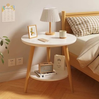 BÀN TRÀ SOFA 2 MẶT NAGO, BÀN SOFA, CHÂN GỖ  (mặt hình tròn) bằng gỗ ván ép, kích thước 30x40cm