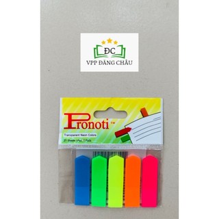 Giấy Note Ghi Nhớ Pronoti 5 Màu Nhựa