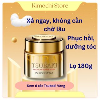 Kem ủ tóc Tsubaki 180g Nhật Bản cao cấp phục hồi hư tổn mềm mượt, khắc phục chẻ ngọn, khô xơ ,mặt nạ ủ tóc Tsubaki nhật