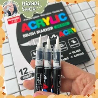 (Cây Lẻ) Bút Acrylic Marker Guangna 8101 Màu Trắng - Hidari
