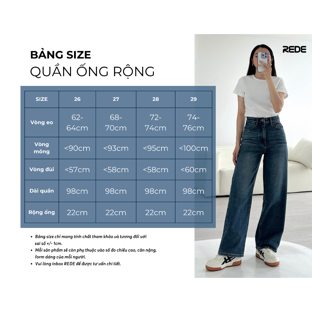 Quần Jean Suông L-03B Không Co Giãn, Lưng Cạp Cao, Màu Xanh Trầm Ánh Rêu Có Wash Hông/Đùi/Mông | BigBuy360 - bigbuy360.vn