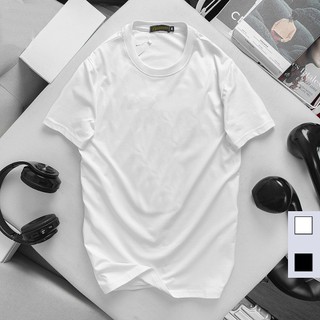 Áo Thun Nam Trơn Cổ Tròn Vải Cotton Thoáng Mát Thấm Hút Mồ Hôi Áo Phông Cộc Tay Nam Nữ Thời Trang