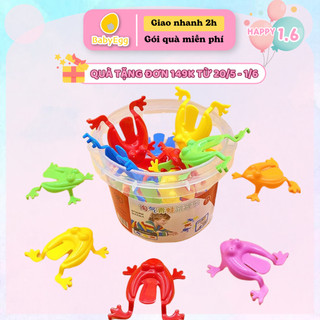 Ếch nhựa bật nhảy đồ chơi trẻ em cho bé trai bé gái phù hợp mọi lứa tuổi 2 3 4 5 6 7 tuổi babyegg baby egg