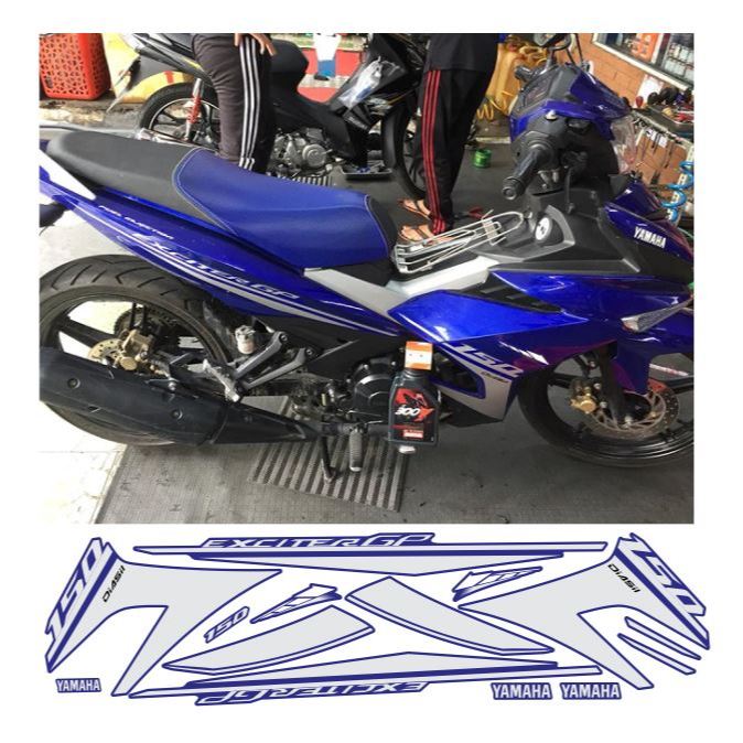 tem exciter 150 xanh gp 2017