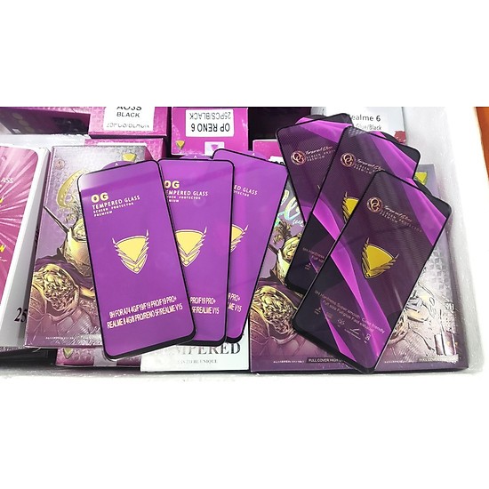 Kính Cường Lực OG Tím cho Samsung A35/A55 Full màn hình