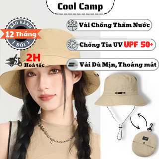 Mũ Tai Bèo Gấp Gọn Leo Núi, Trekking Chống Nước Chống Tia UV, Nón Tai Bèo Vành Rộng Dã Ngoại Camping
