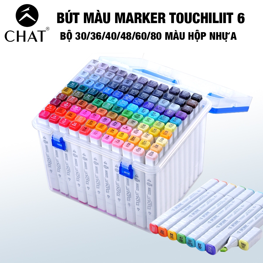 Bút Marker Touch Liit 6 Túi Vải 30/36/40/48/60/80 Màu Chuyên nghiệp Touchliit 6 Chính Hãng