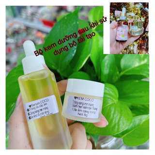 Bộ kem + serum dưỡng trắng sau khi tái tạo CoCo