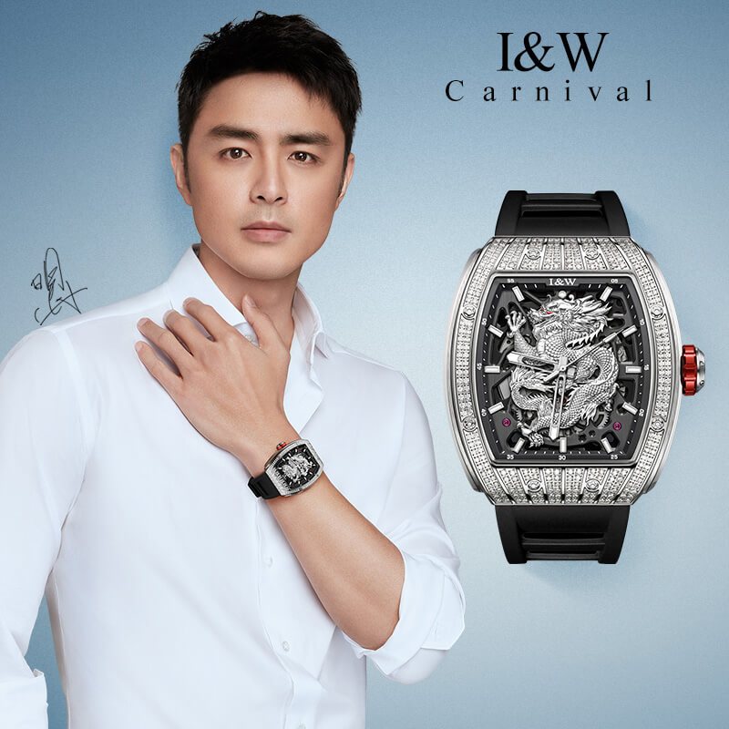 Cận cảnh dây cao su đồng hồ I&W Carnival 787