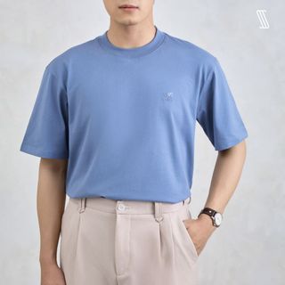 Áo thun cổ tròn tay ngắn nam SSSTUTTER thun cotton co giãn thoáng mát thêu logo ẩn tinh tế hàn quốc 4 màu SUBLIME TEE