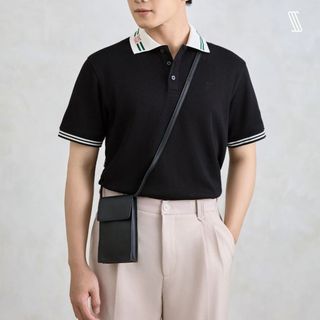 Áo thun polo nam SSSTUTTER polo viền cổ thoáng mát cách điệu hàn quốc PAUL POLO