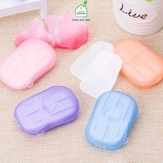 CCL049 - Xà phòng giấy dùng 1 lần,nhỏ gọn, tiện lợi, dễ dàng bỏ túi mang theo - Giadungcamcam