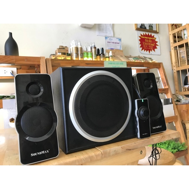 Loa vi tính soundmax A2727/2114 Đã qua sử dụng - tặng kèm jack 3.5 loại tốt