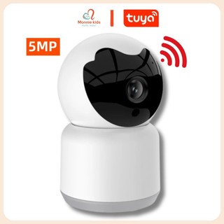 Camera báo tiếng khóc trẻ em TuyaSmart, camera trông trẻ đa năng công nghệ AI - Monnie Kids