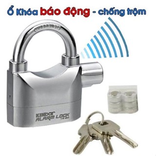 Ổ khóa chống trộm nhà, ổ khoá cửa báo động cao cấp Kinbar - Tặng Kèm Pin - Chính Hãng
