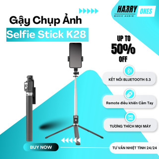 Gậy Chụp Ảnh Livestream Harry Bluetooth Selfie Stick K28 Cầm Tay Chân Đế Tripod Đa Năng Selfie Cao Cấp - Harry.ones