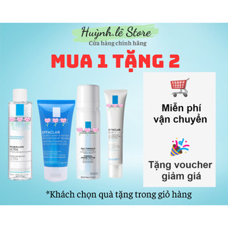 COMBO GIẢM MỤN mini size gồm tẩy trang, sữa rửa mặt, xịt khoáng và kem giảm mụn Laroche Posay ( la roche)