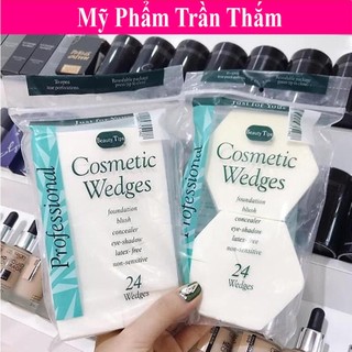 Mút Tán Nền Cosmetic Wedges 24 Miếng Và 12 Miếng chính hãng