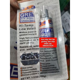 Keo máy, keo tạo gioăng, keo chịu nhiệt cao cấp Gray 3+3