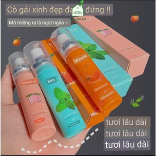 CCL070 - Xịt Thơm Miệng MIZIYAN Hoa Quả Thơm miệng sạch sẽ vị đào, bạc hà, cam mát dung tích 15ml - Giadungcamcam