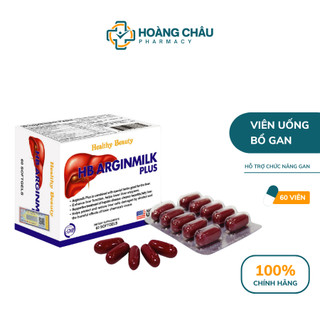Viên uống bổ gan hb arginmilk plus - giải độc gan, hạ men gan, tăng cường chức năng gan