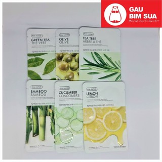 (DATE2026)Combo 20 MIẾNG MẶT NẠ THE FACESHOP REAL NATURE CHÍNH HÃNG