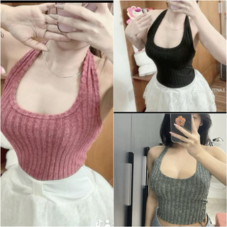 ÁO YẾM TRÒNG CỔ CHẤT LEN LÔNG CO GIẢN SANG XỊN A6612