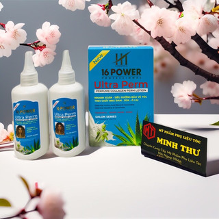 Dung dịch uốn lạnh 16 power nhanh xoăn _ siêu dưỡng _ tinh chất _ nha đam _sữa_ ôliu
