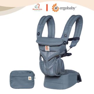 Địu 4 tư thế Ergobaby Omni 360 Cool Air Mesh cho bé 0m+, đai địu trợ lực em bé - Monnie Kids