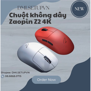  Chuột không dây Zaopin Z2 4K | 3  mode | Hotswap | PAW3395 Tặng kèm miếng dán chống trượt