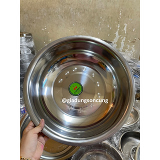 Thau inox 201 giá rẻ freeship size 26,34,38,45cm Cát Tường