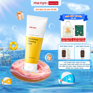 Sữa rửa mặt ma:nyo Pure&Deep Cleansing Foam 100ML/200ML sạch bã nhờn, thu nhỏ lỗ chân lông