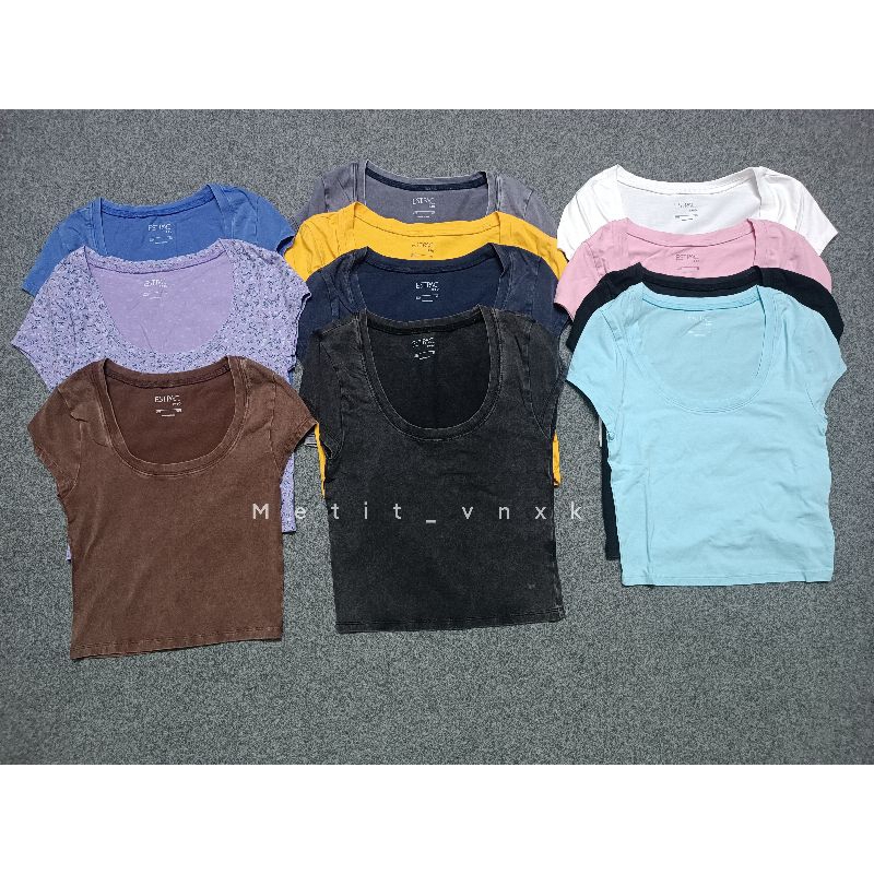 Áo croptop wash vnxk