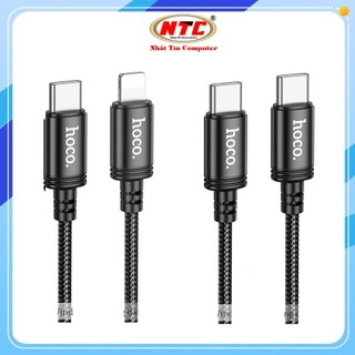 Cáp sạc dây dù hoco x89 typec to typec 60w / typec to ln 20w dài 1m - nhất tín computer