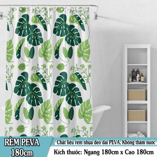 Rèm phòng tắm / rèm cửa sổ - lá dương xỉ bắc âu
