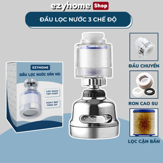  Đầu Lọc Nước Tại Vòi 3 Chế Độ Xả Lọc Sạch Cặn Bẩn Tạp Chất Trong Nước Vòi EB028 EZYHOME 