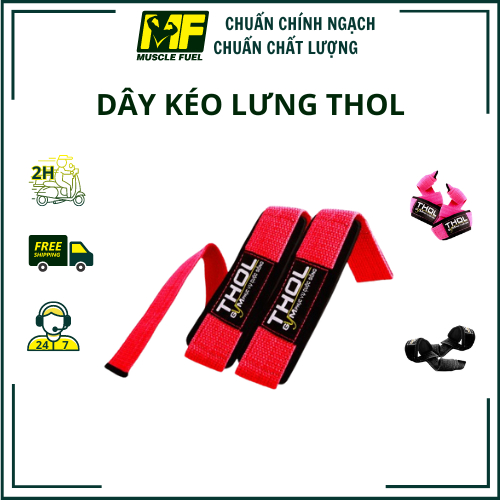 Dây Kéo Lưng Lifting Straps THOL L001, màu ngẫu nhiên