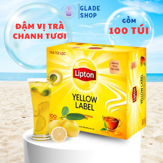 Trà lipton túi lọc nhãn vàng 100 gói 2g hàng chính hãng