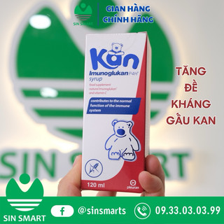 Siro tăng đề kháng Kan ImunoGlukan hỗ trợ miễn dịch nâng cao sức đề kháng cho bé chai 120ml SinSmart
