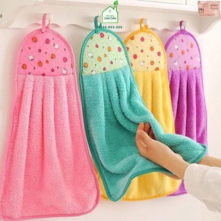 CCL100 - Khăn lau bếp đa năng, Khăn lau tay treo tường nhà bếp hình chiếc váy màu sắc xinh xắn - Giadungcamcam