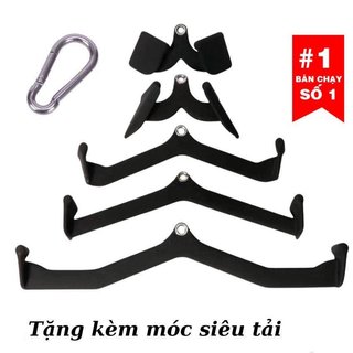 Bộ Power Grip 5 thanh kéo lưng xô kéo row, lat pull down nhập khẩu.