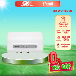 Qq evo 15l me - miễn phí công lắp - máy nước nóng gián tiếp ferroli qq evo 15l me